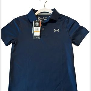 UnderArmor, Heat Gear,Polo, Blue , Boys YSM/JP/CH